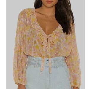 For Love & Lemons Floral Blouse